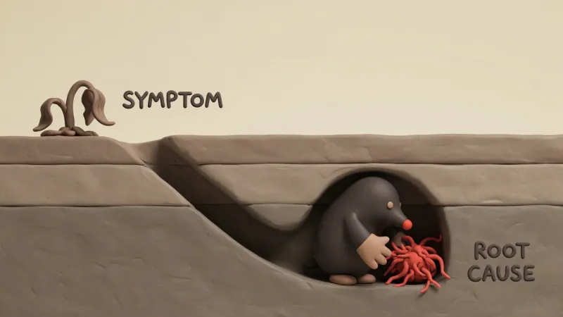 Mole in action